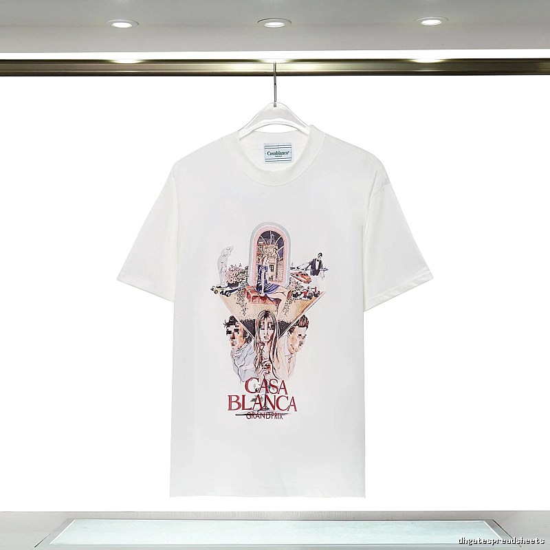 Casablanca Grand Prix Printed White T-shirt