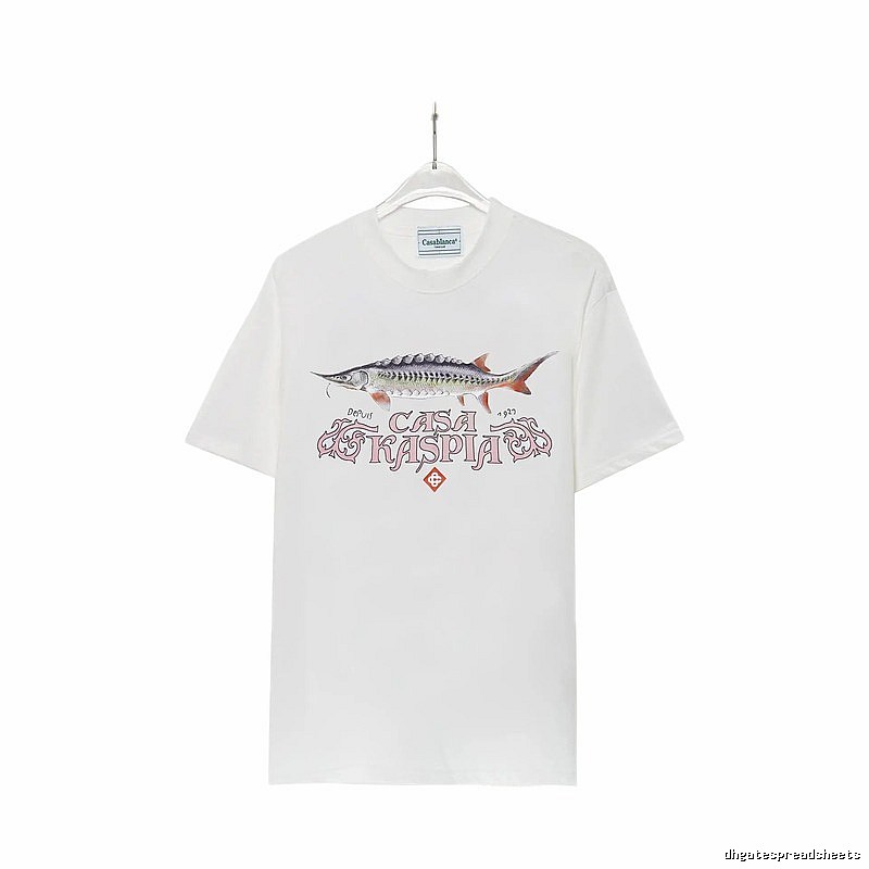 Casablanca - printed retro - style white T - shirt