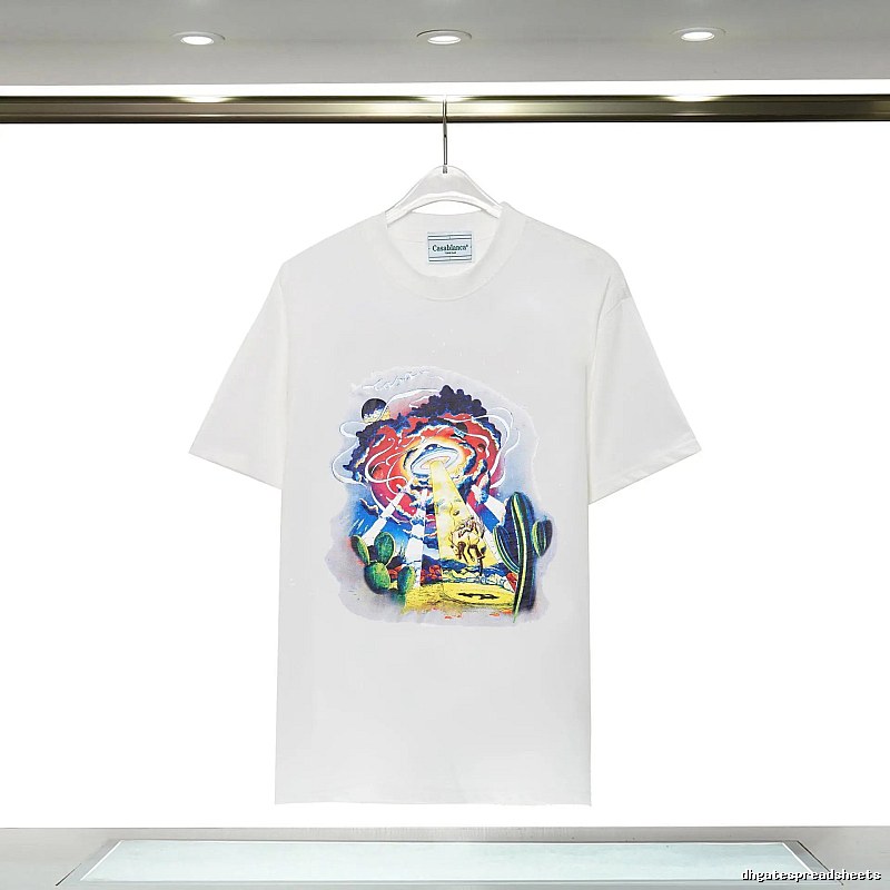 Casablanca Printed Trendy White T-shirt