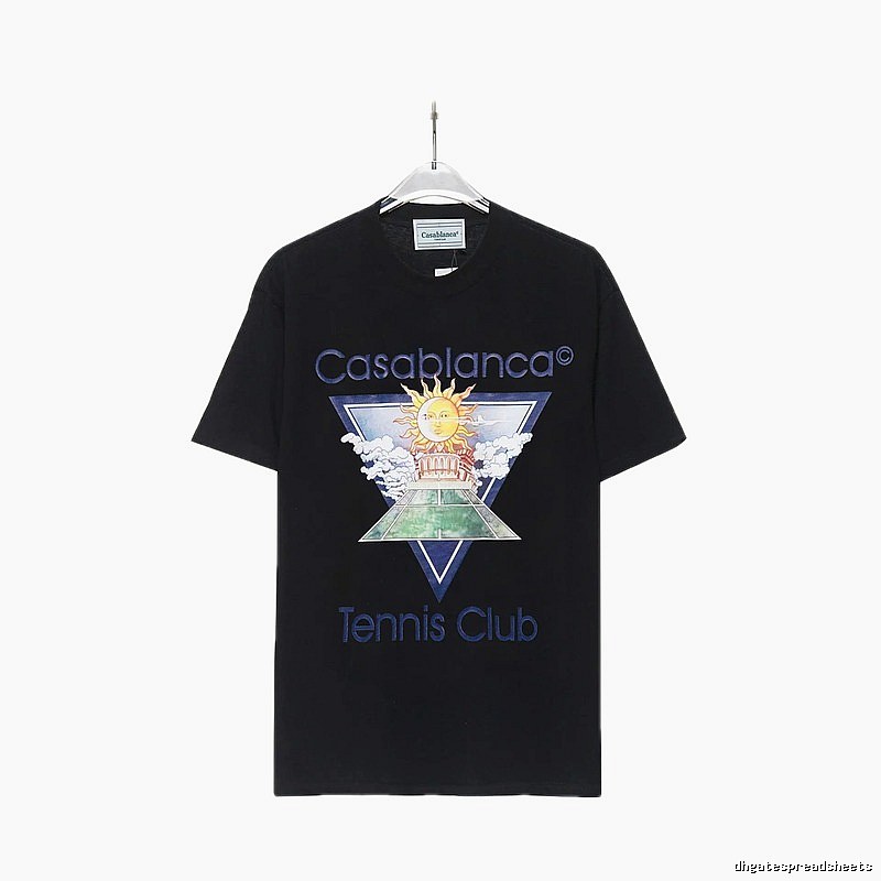 Casablanca retro style black T-shirt