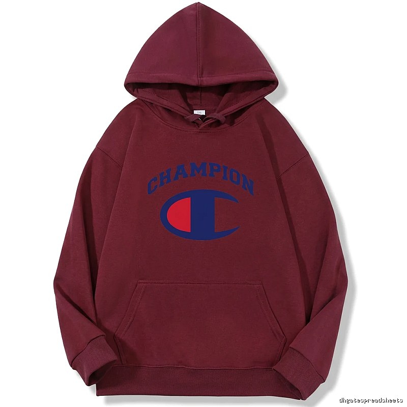 Champion classic burgundy hooded sweatshirt