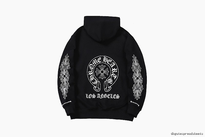 Chrome Hearts 2088-26 Black Cross Graphic Hoodie Streetwear Look