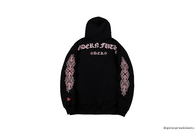 Chrome Hearts 2088-80 Black Cross Graphic Hoodie Statement Graphic
