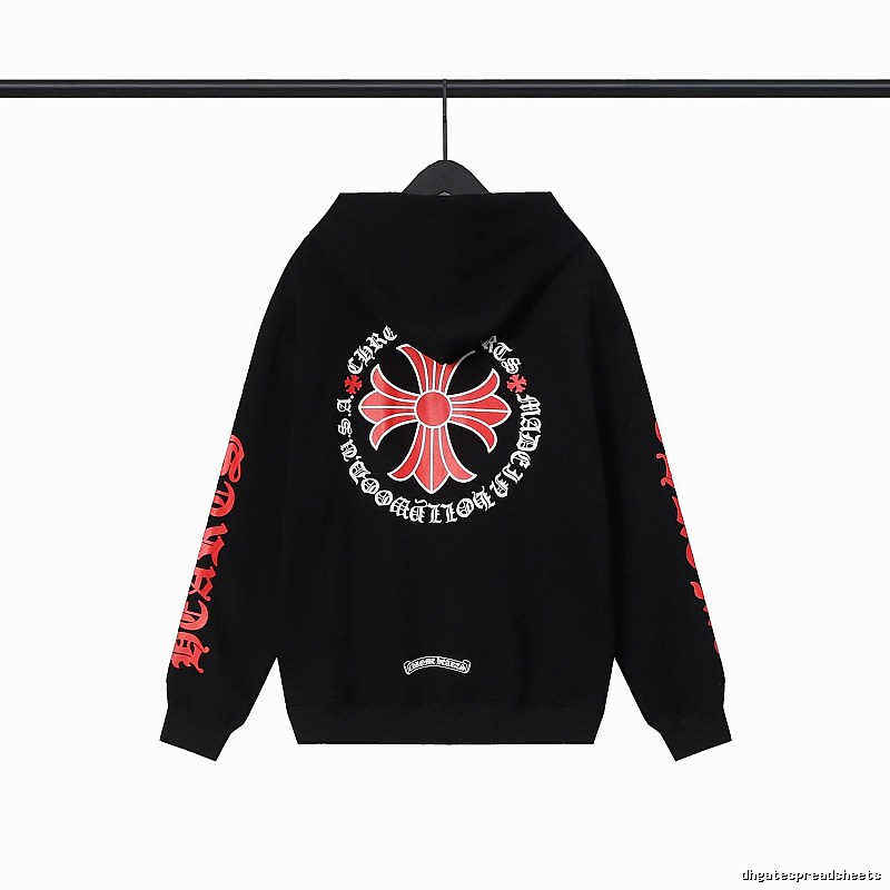 Chrome Hearts 2089-62 Black Cross Graphic Hoodie Soft Neutral