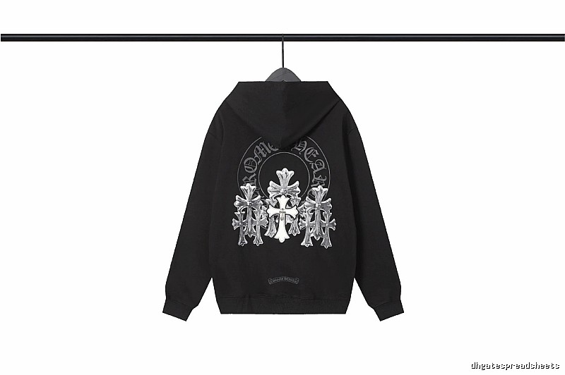 Chrome Hearts 2089-72 Black Cross Graphic Hoodie Easy Pairing