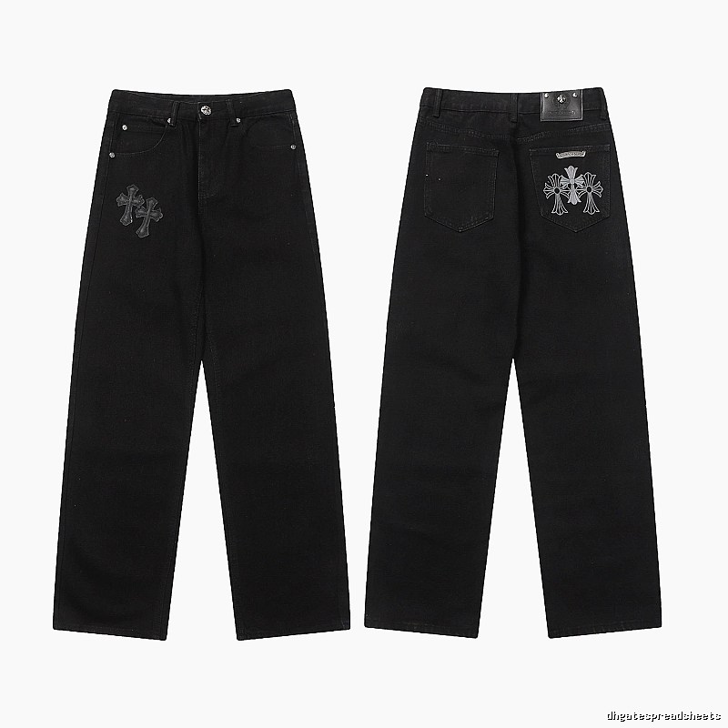 Chrome Hearts Classic Graphic jeans Light Denim Jeans with Travel-Friendly Style