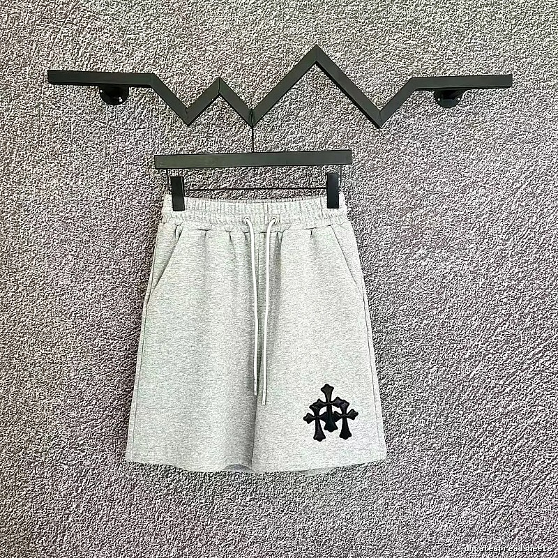 Chrome Hearts Cross Casual Style Grey Shorts