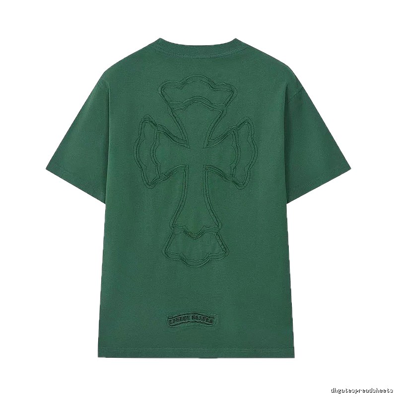 Chrome Hearts Cross High Street Style Green Short-sleeve T-shirt