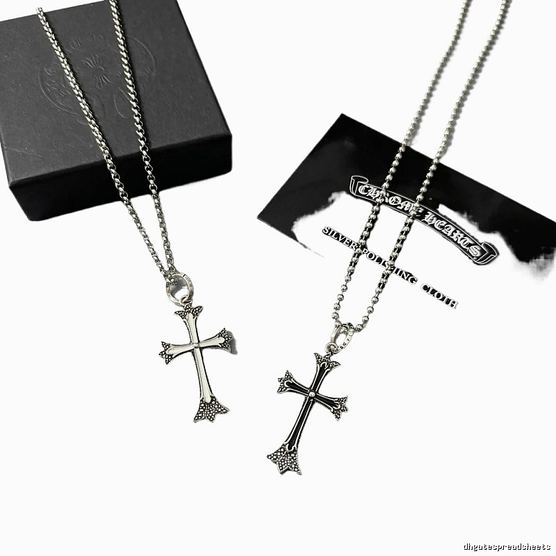 Chrome Hearts Cross Silver Necklace