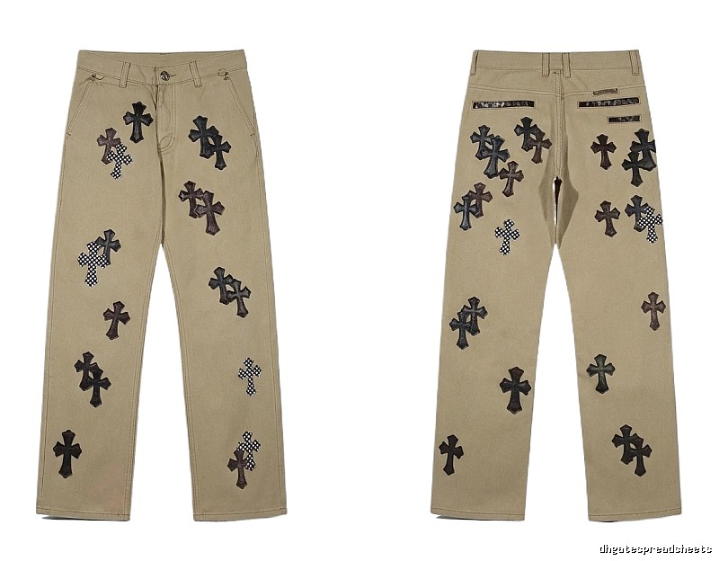 Chrome Hearts Cross Vintage Khaki Pants