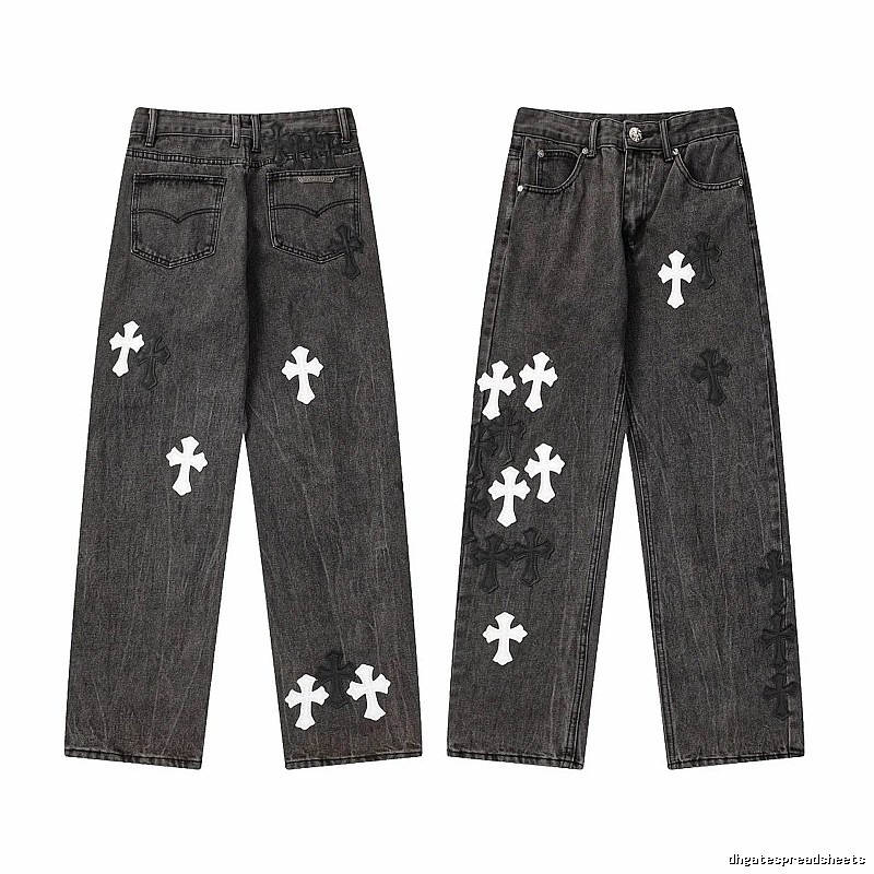 Chrome Hearts Daily Graphic jeans Light Denim Jeans with Visual Detail