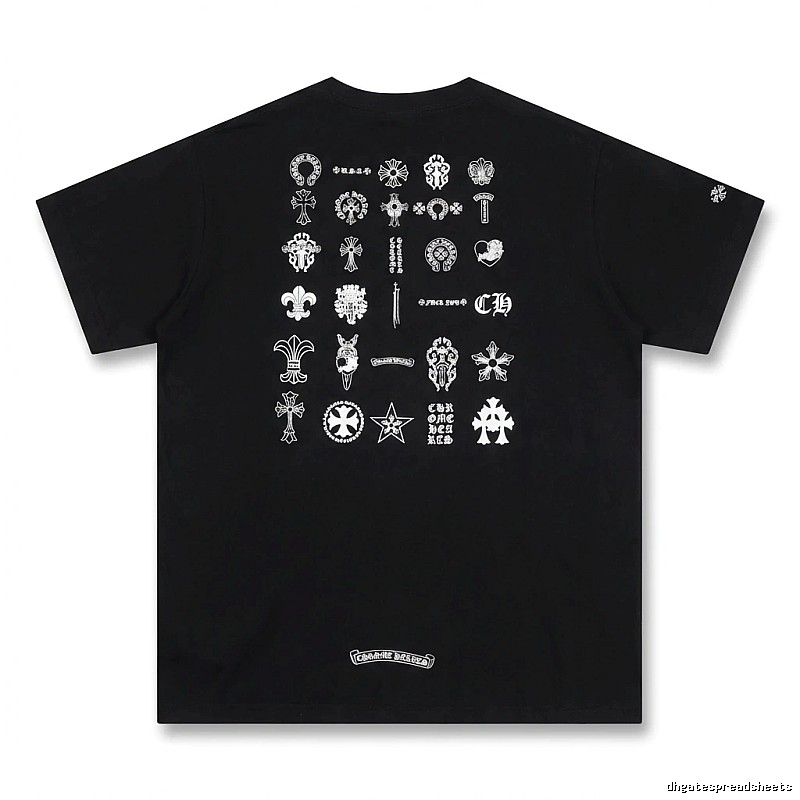 Chrome Hearts dark style black T-shirt