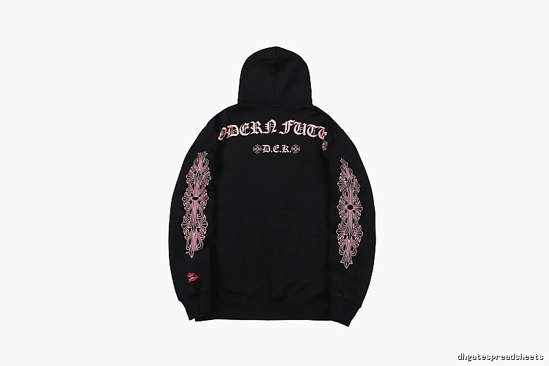 Chrome Hearts Gift Ready Cross graphic hoodie Black Blue Cross with Standout Detail