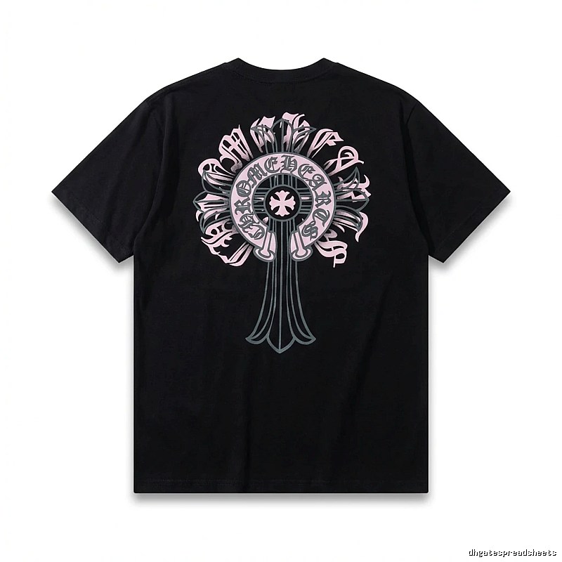 Chrome Hearts Gothic Style Black T-shirt