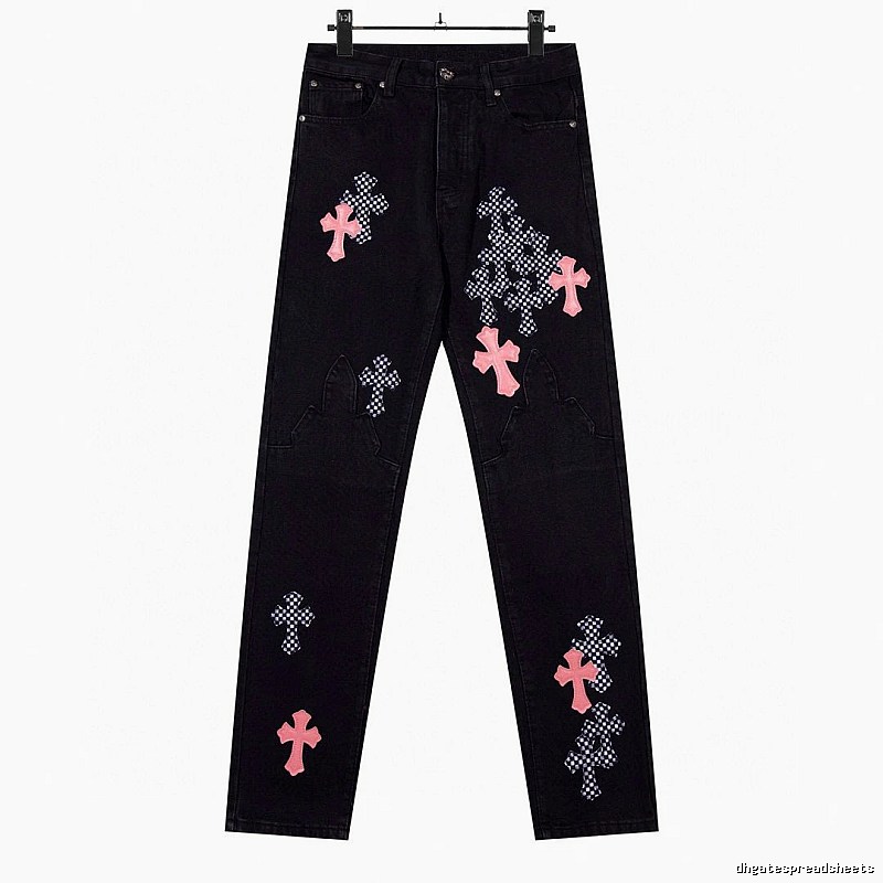 Chrome Hearts Monogram Graphic jeans Light Denim Jeans for Layered Styling