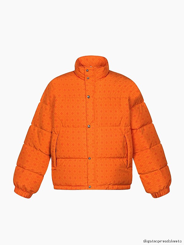 Chrome Hearts orange printed down jacket