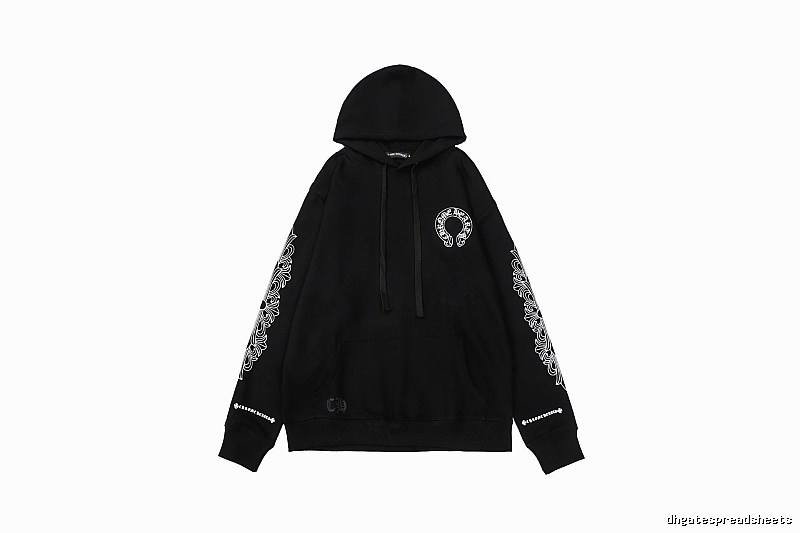 Chrome Hearts Resort Cross graphic hoodie Black Blue Cross with Premium Look