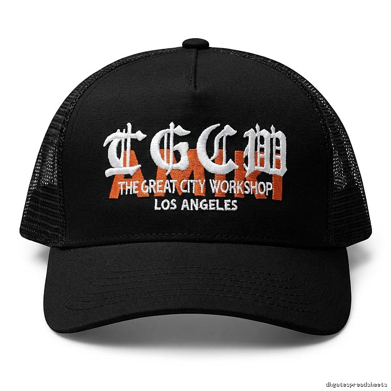 Chrome Hearts retro-style black hat