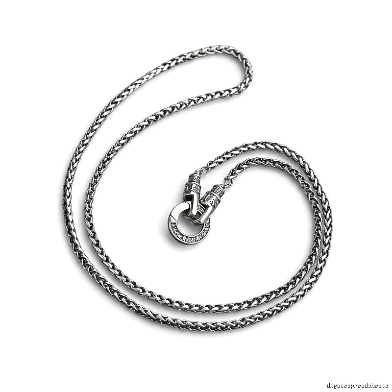 Chrome Hearts Retro Style Silver Necklace