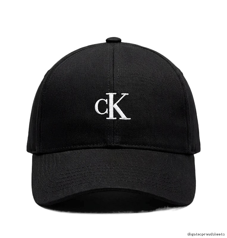 CK minimalist style black baseball cap