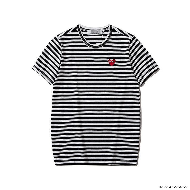 Comme des Garcons PLAY 2021-94 Black Style 2194 Heart Logo T-Shirt Fan Wear