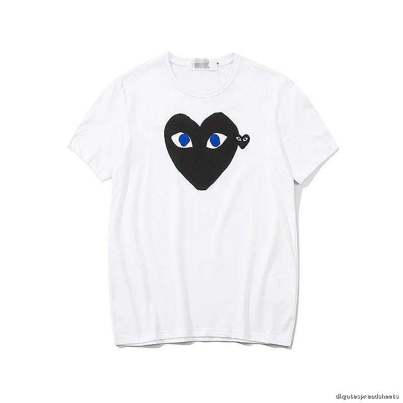 Comme des Garcons PLAY 2023-03 Black Style 2303 Heart Logo T-Shirt Poolside Style