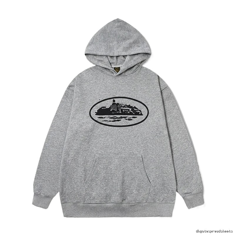 Corteiz grey minimalist hoodie
