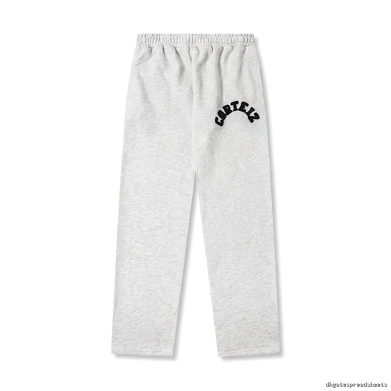Corteiz minimalist light gray sweatpants