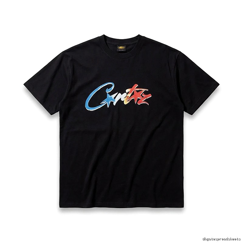 Corteiz Printed Trendy Black T-shirt