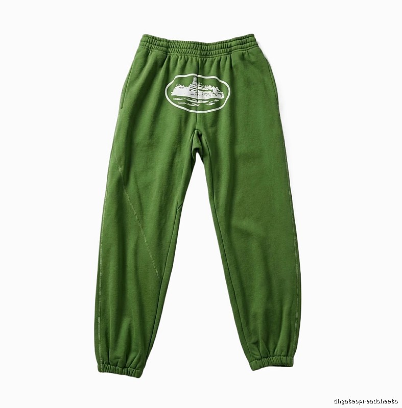 Corteiz Printed Trendy Green Pants in Streetwear Style