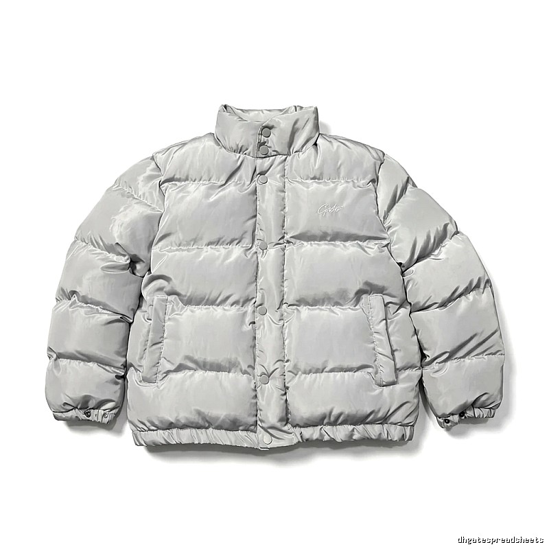 Corteiz Silver-Gray Trendy and Cool Down Jacket