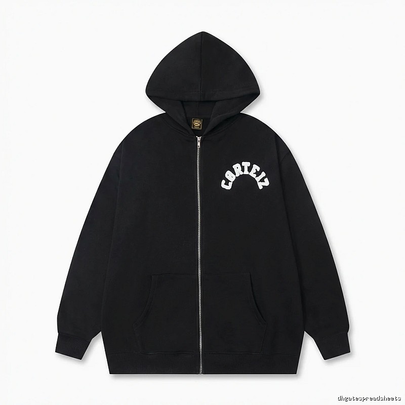 Corteiz street-style black hoodie