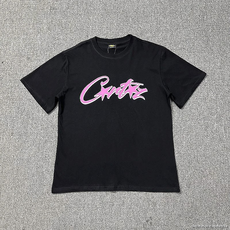 Corteiz Travel Logo T-shirt Black Corteiz with Modern Look