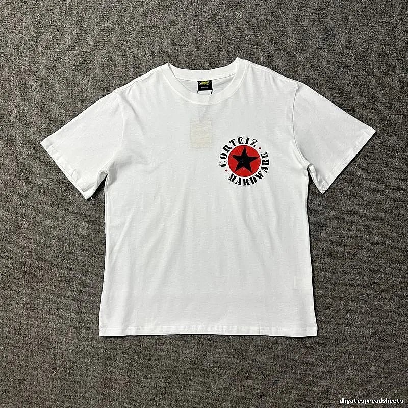 Corteiz Travel Logo T-shirt Black Corteiz with Soft Visual Tone