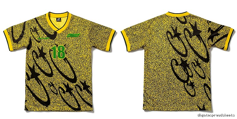 Corteiz trendy yellow jersey