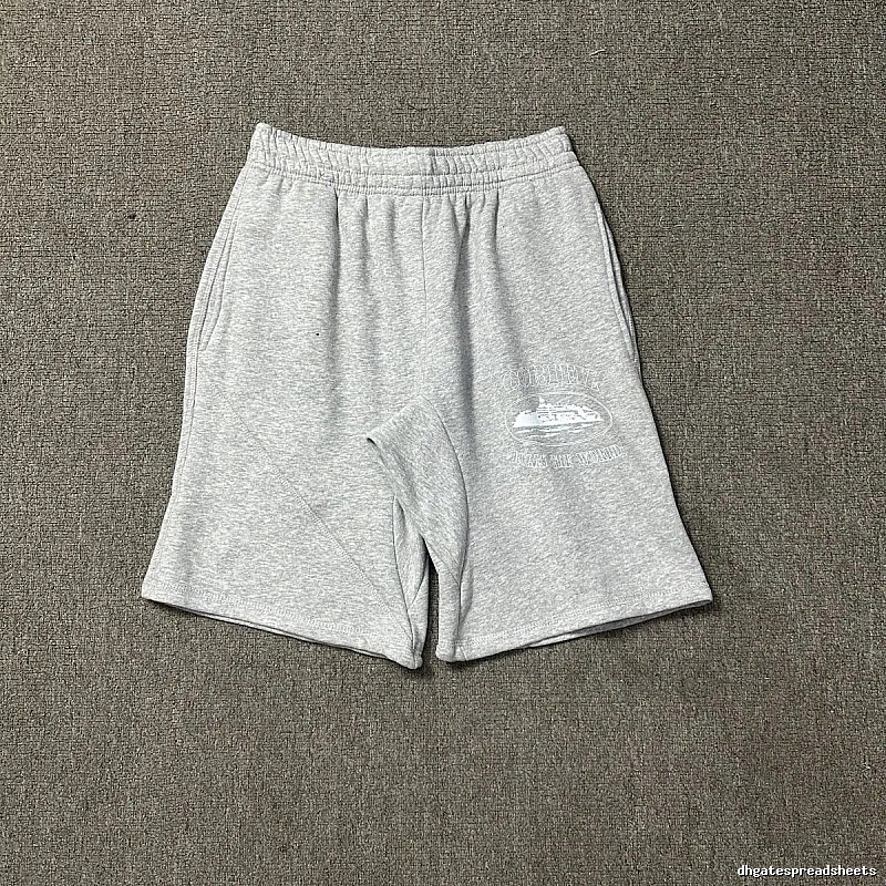 Corteiz vintage-style grey shorts