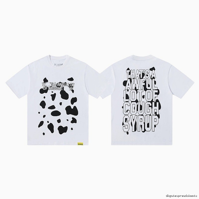 COUGH SYRUP Print Street Style White T-Shirt