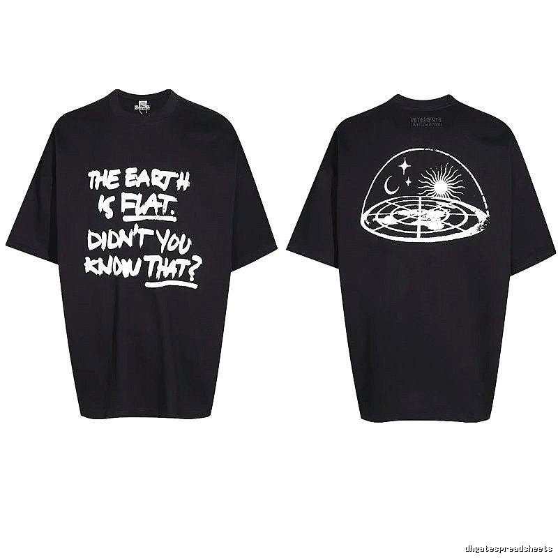 Daily Statement graphic T-shirt Black Colorful Lucky with Visual Detail