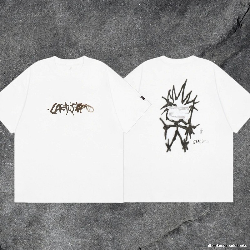 Denim Tears White Graphic T-Shirt Bold Graphic