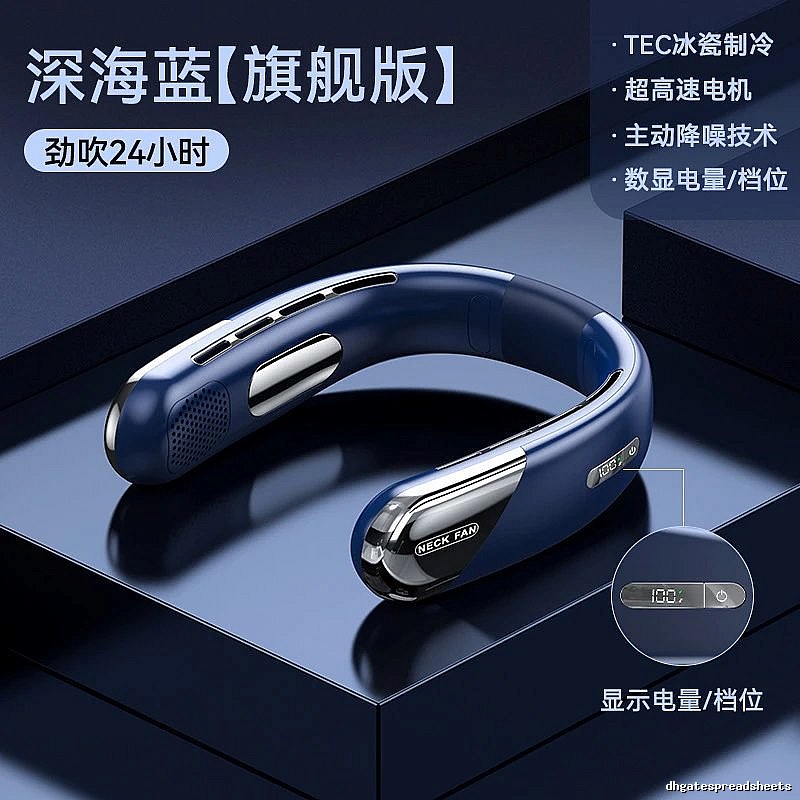 Desktop Wearable Neck Fan For Summer Carry 2400mah