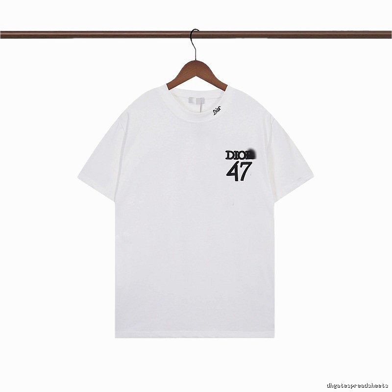 Dior 47 Collection Minimalist Style White T-Shirt