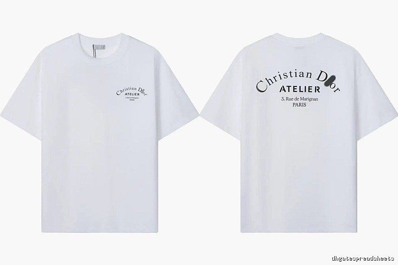 Dior Atelier Minimalist Style White T-Shirt