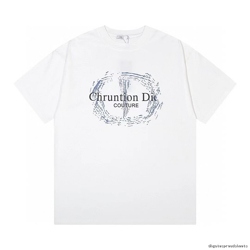 Dior Couture Trendy Style White Short-sleeve T-shirt