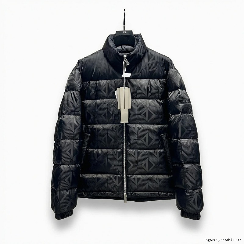 Dior diamond - checkered black down jacket