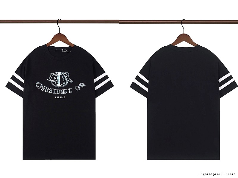 Dior Embroidered Vintage-style Black Short-sleeve T-shirt