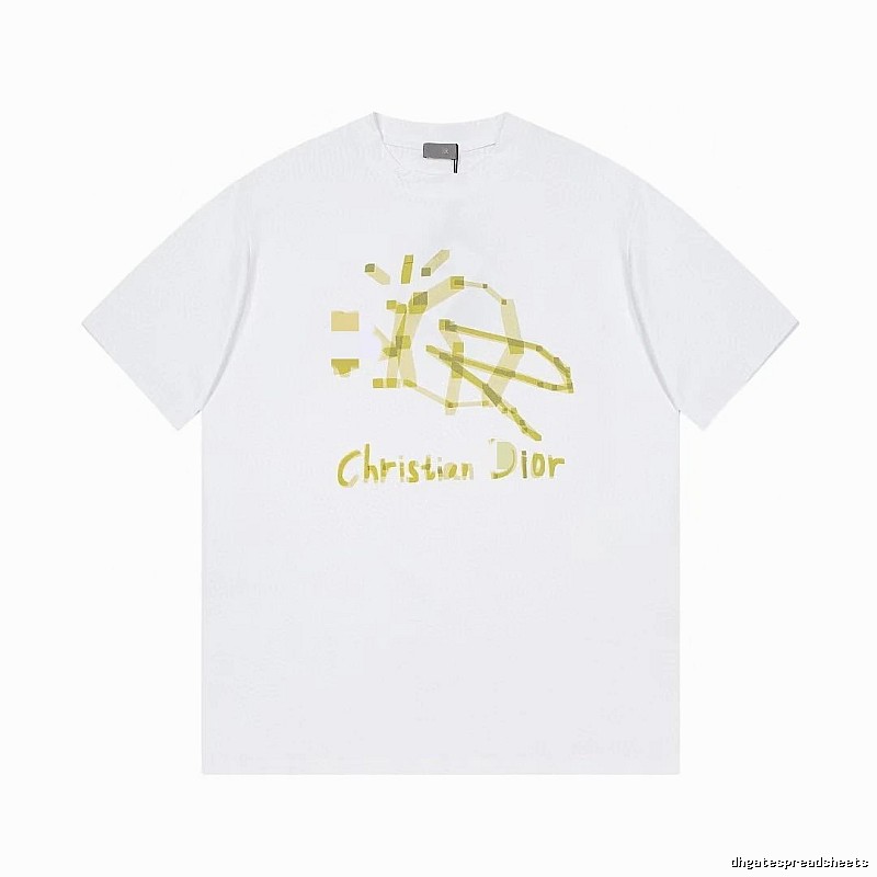 Dior Graffiti Street Style White T-Shirt