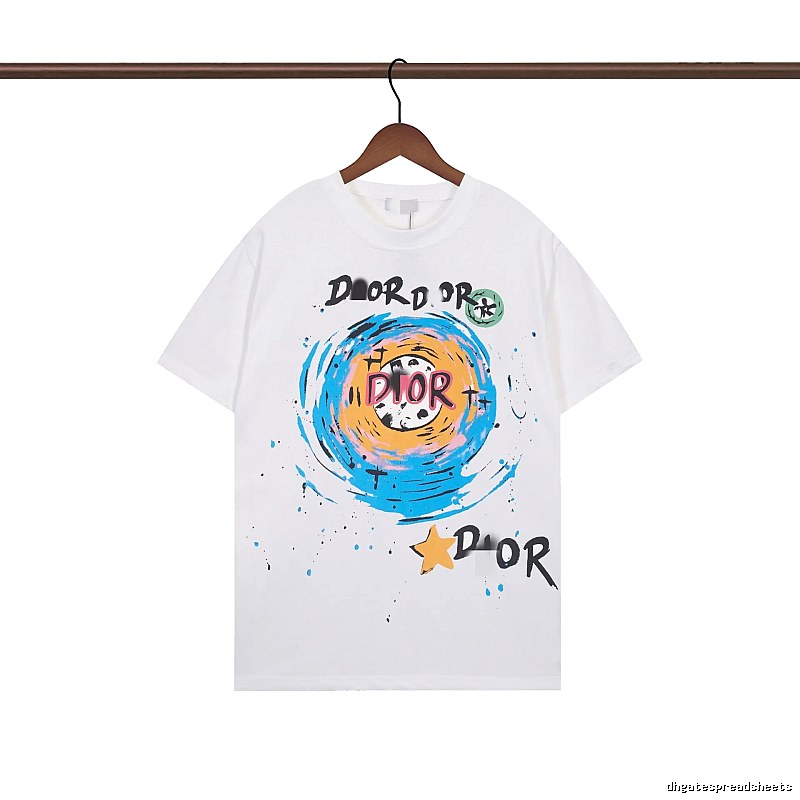 Dior Graffiti Trend Style White Short-sleeve T-shirt
