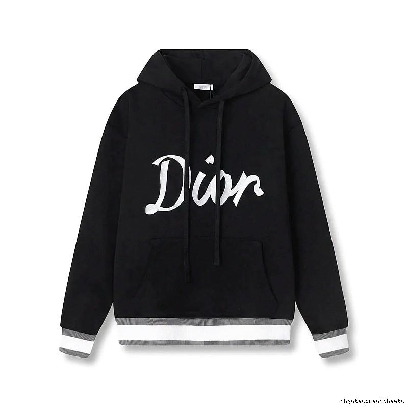 Dior letter-style black sweatshirt