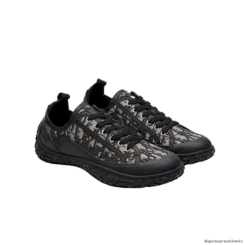 Dior monogram casual style black shoes