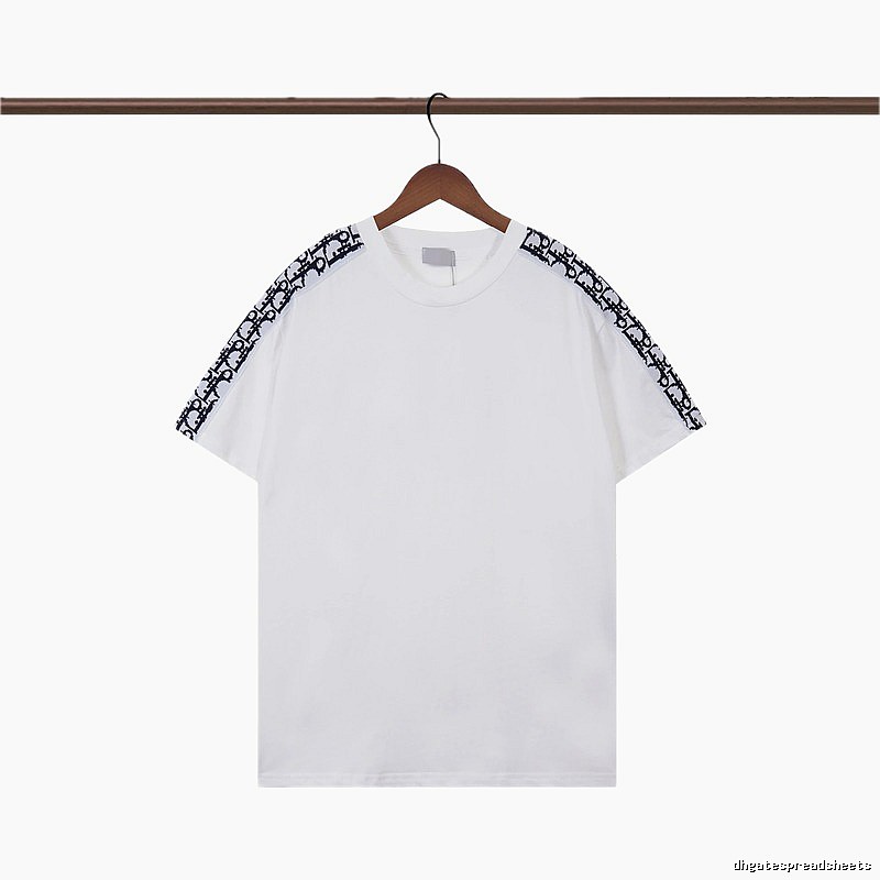 Dior Monogram Logo Tape Casual White T-Shirt